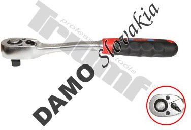 Račňa 72 zubová, priama, dvojkomp. rukoväť 1/2 "