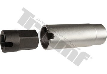 Zostava adaptéra a hlavice 19mm na demontáž extra zapečených snímačov DPF, lambda snímačov
