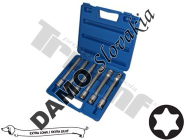 Sada 1/2" nadstavcov E - profil , 6 - dielna