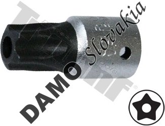 Nadstavec 1/4", 5 - hranný Torx, vŕtaný TS10