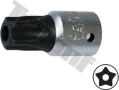 Nadstavec 1/4", 5 - hranný Torx, vŕtaný TS10
