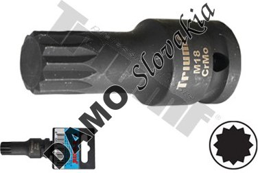 Nadstavec XZN M18 v 1/2" hlavici, dĺžka 60 mm, nevŕtaný