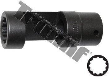 Hlavica na vstrekovače  21mm x 85mm s otvorom zboku. 12 hran,Vstup 1/2",CrMO. Vozidlá KIA,