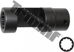 Hlavica na vstrekovače  21mm x 85mm s otvorom zboku. 12 hran,Vstup 1/2",CrMO. Vozidlá KIA,