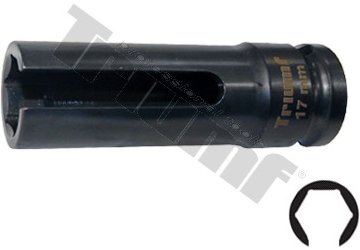 Hlavica 1/2" 6 hran špeciálna 17mm na lambda sondy a iné čidlá