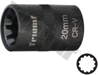 hlavica 10-hran 20 mm na strmene kotúčovej brzdy Porsche, AUDI A8