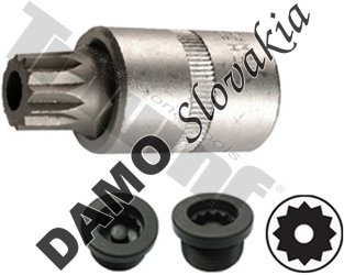 Nadstavec XZN s vŕtaním M16 na olejové výpuste VW, Audi