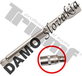 Predĺženie 1/4" výkyvné L 100 mm