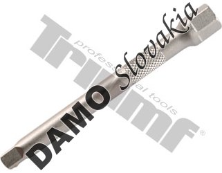 Predĺženie 1/4" s pomocným 6-hranom na drieku L 100 mm