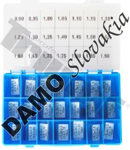 Sada podložiek VFK typ CRI, CRIN Ø3.5X5.3  0.90-1.90 Bosch rozostup 0,05 mm
