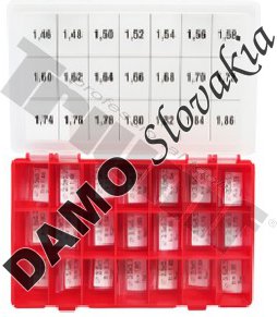 Sada podložiek DFK typ CRI, CRIN Ø3.5X5.3  1.46-1.86 Bosch rozostup 0,02 mm