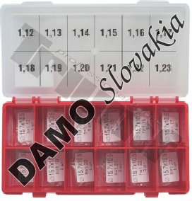 Sada podložiek AHE typ CRI-1, CRI2.0, CRI2.2 Ø10.5X15.7  1.12-1.23 Bosch rozostup 0,01 mm