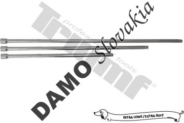 Sada extra dlhých 3/8" predĺžení, 3 dielna