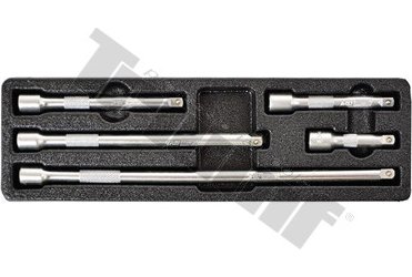 Sada výkyvných predlžení 1/4"  dĺžky: 50, 75, 100, 150, 225 mm, v PVC podložke, 5 dielna