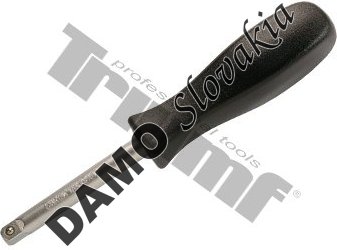 skrutkovacia rukoväť štvorhran 1/4" x 150 mm, matný chróm. Pomocný vstup 1/4"