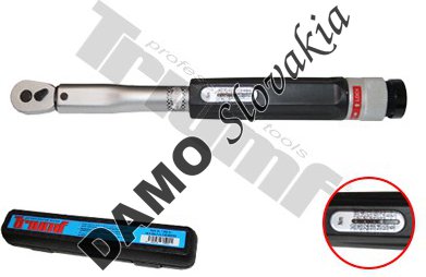 Momentový kľúč,so stupnicou v sklenenom okienku na rukoväti 1/4",  6 - 30 Nm