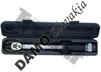 Momentový kľúč so stupnicou vygravírovanou na drieku. 3/8", 19 - 110 Nm