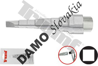 Kľúč vodárenský stupňovitý so skrutkovačom 8 polôh, 1/2" vstup (samec 1/2") rozsahy 3/8" -
