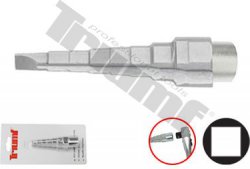 Kľúč vodárenský stupňovitý so skrutkovačom 8 polôh, 1/2" vstup (samec 1/2") rozsahy 3/8" -