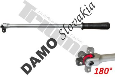 Trhací kľúč 1/2", 25 mm,  kĺbový 450 mm