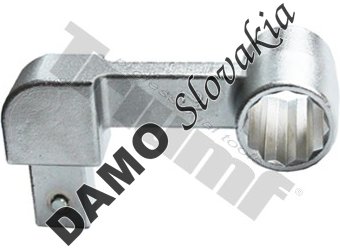 Očkový nadstavec pre momentový kľúč vyhnutý 21 mm 12 hrané očko
