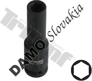 Hlavica kovaná 6 - hranná 1/4" 7 mm