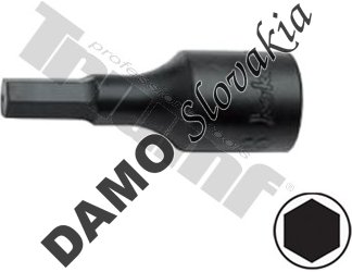 Inbus  43 mm, nadstavec v 1/2" hlavici  15 x 43 mm