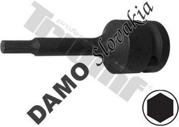 Hlavica inbus kovaná, 1/2" vstup 5 mm