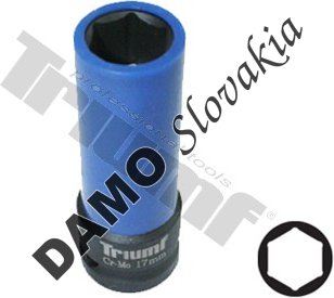 Hlavica tvrdená s plast. ochranou 1/2" vstup 17 mm