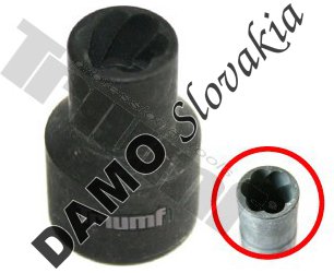 Hlavica na poškodené skrutky 1/2" vstup 12 mm