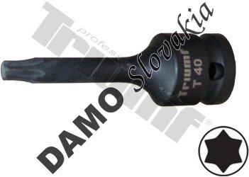 Hlavica torx kovaná, 1/2" vstup T40