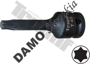 Hlavica torx kovaná, 1/2" vstup T45