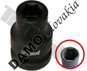 Hlavica kovaná 6 - hranná 1/2" vstup, krátka 26 mm