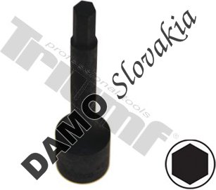 Inbus  43 mm, nadstavec v 1/2" hlavici  5/16" x 100 mm