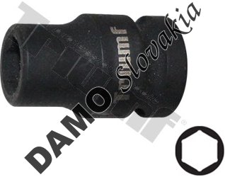 Hlavica kovaná 6 - hranná 1/2" vstup, krátka 12 mm