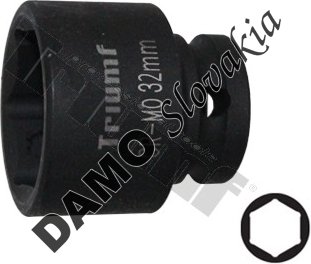 Hlavica kovaná 6 - hranná 1/2" vstup, krátka 32 mm