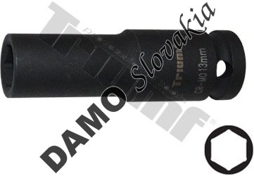 Hlavica kovaná 6 - hranná 1/2" vstup, predĺžená 13 mm