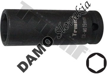 Hlavica kovaná 6 - hranná 1/2" vstup, predĺžená 19 mm