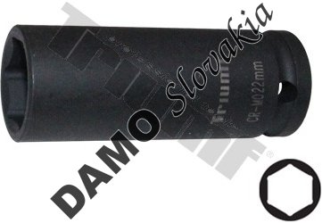 Hlavica kovaná 6 - hranná 1/2" vstup, predĺžená 22 mm