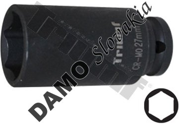 Hlavica kovaná 6 - hranná 1/2" vstup, predĺžená 27 mm