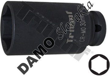 Hlavica kovaná 6 - hranná 1/2" vstup, predĺžená 30 mm
