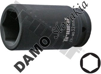 Hlavica kovaná 3/4" vstup, predĺžená. 6 - hrán 38 mm