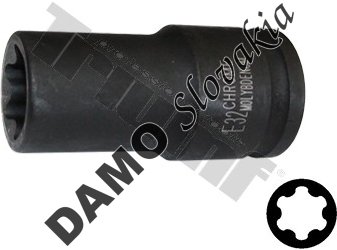Hlavica kovaná 3/4" profil E32 predĺžená 90 mm