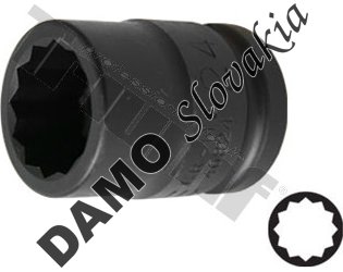 Hlavica kovaná 3/4" profil 12-hran 24 mm