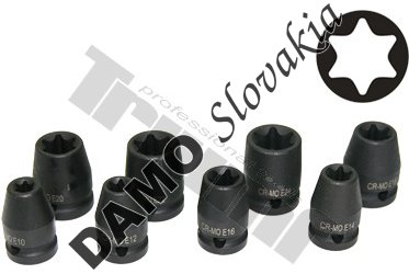 Sada hlavíc 1/2"vstup E-profil 8 dielna