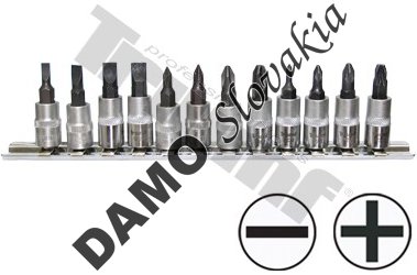 Sada PL-PH-PZ nadstavcov v 1/4" hlavici