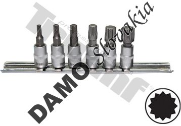Sada XZN nadstavcov v 1/4", 6 - dielna