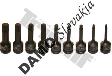Sada kovaných XZN bitov, 1/2" vstup, 9 - dielna