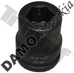 Adaptér kovaný vstup 3/4"  ako držiak 22mm bitov