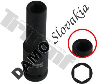 Hlavica kovaná 6 - hranná 1/4" 14 mm